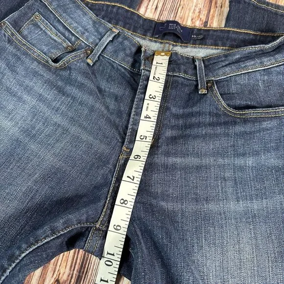 Levi's BOLD CURVE BOOT CUT Sz 10/30 Long Blue Mid Rise Jeans Denim Pants 28X33.5 - Picture 7 of 13